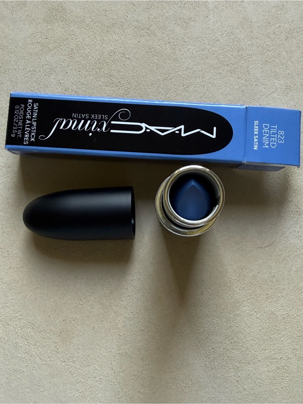 M.A.Cximal Sleek Satin Lipstick 823 Tilted Denim